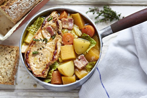 Pork with Parsnips and cider
